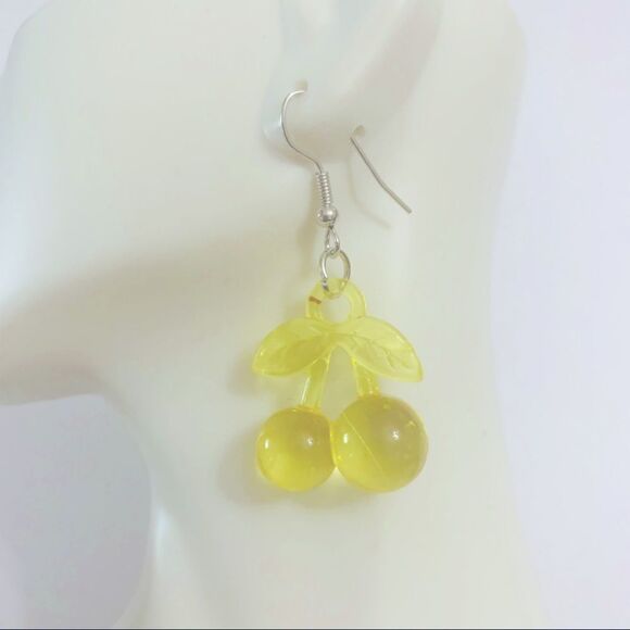 Cherry Statement Earrings  - Picture 1 of 2